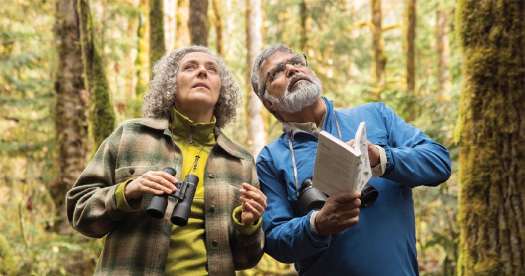 A couple exploring the nature